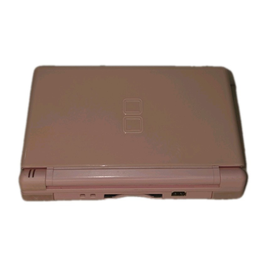 Nintendo DS Lite Console Bundle Pink Metallic Rose with Charger, Case & 5 Games
