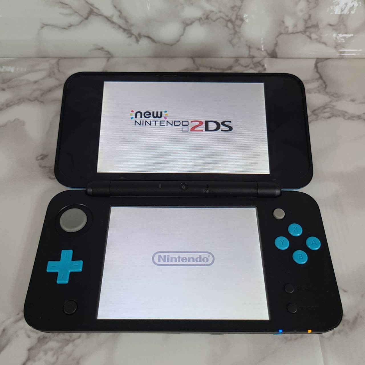 Nintendo new 2DS LL Black Turquoise Console Only Japan Rank:S
