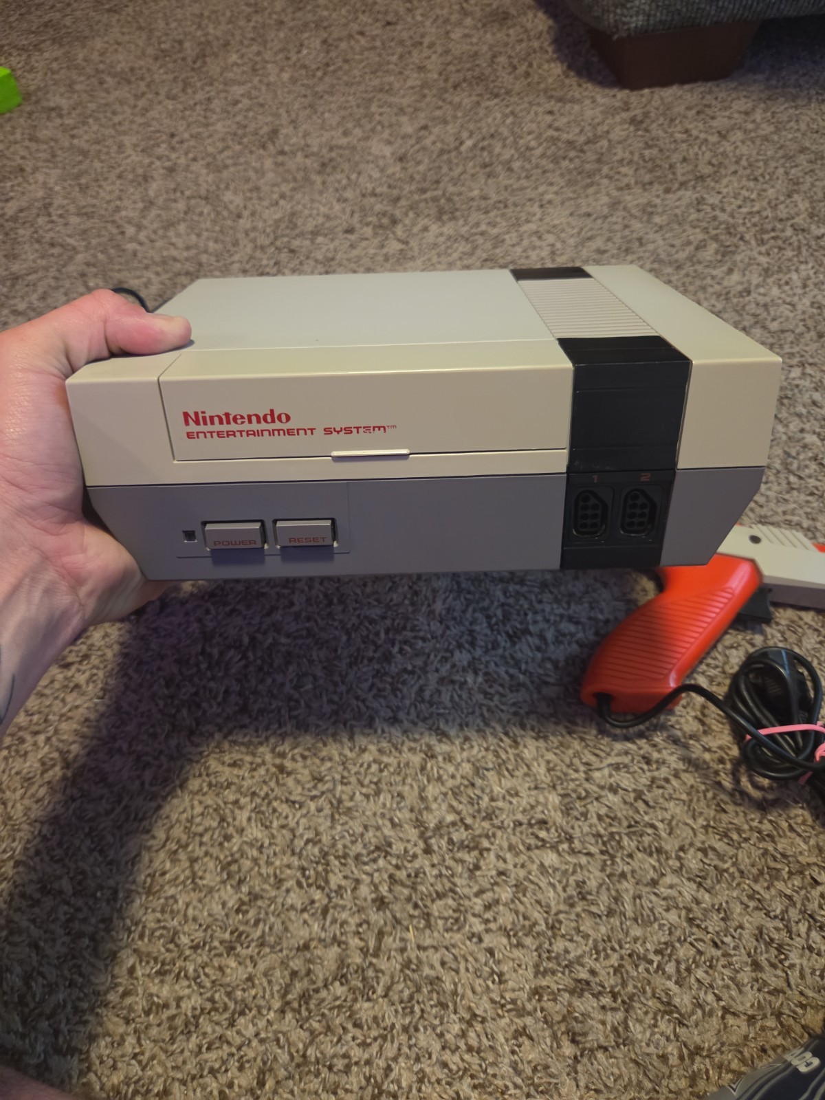 VTG 1985 Nintendo NES Console Bundle W/ Super Mario Bros Duck Hunt & Zapper