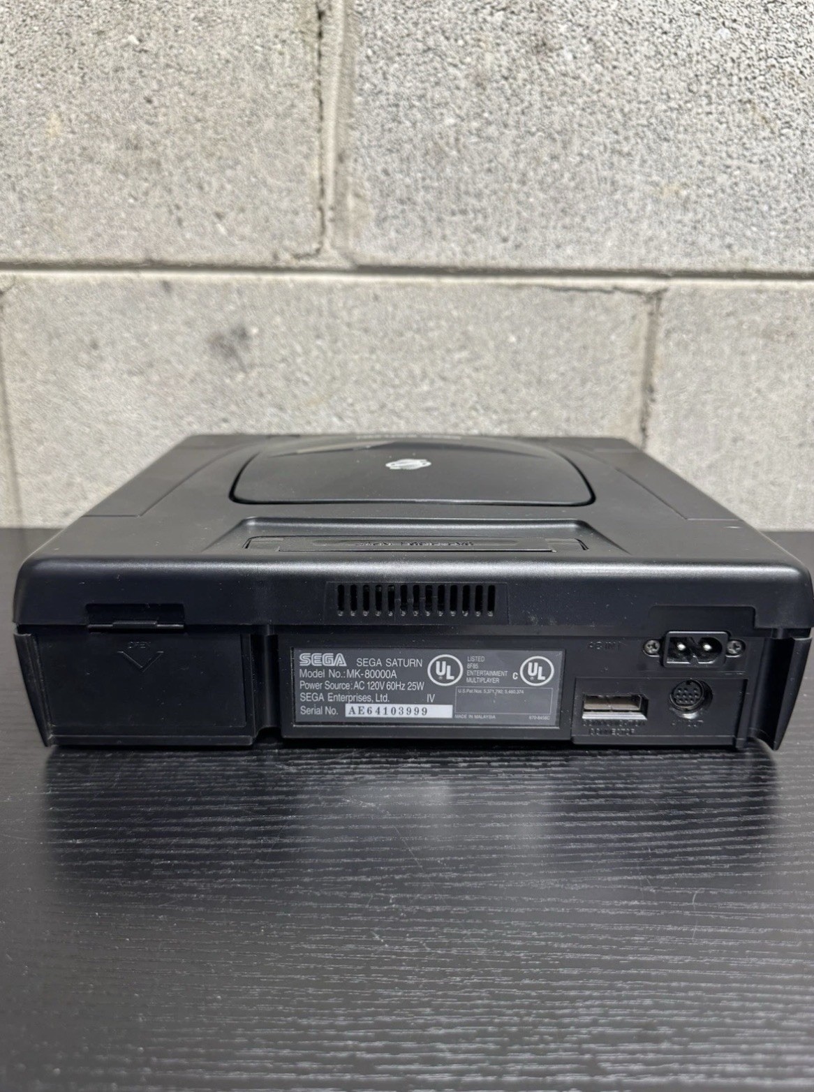 SEGA Saturn Home Console – Black w/ Cardboard, Inserts & 3 Controllers