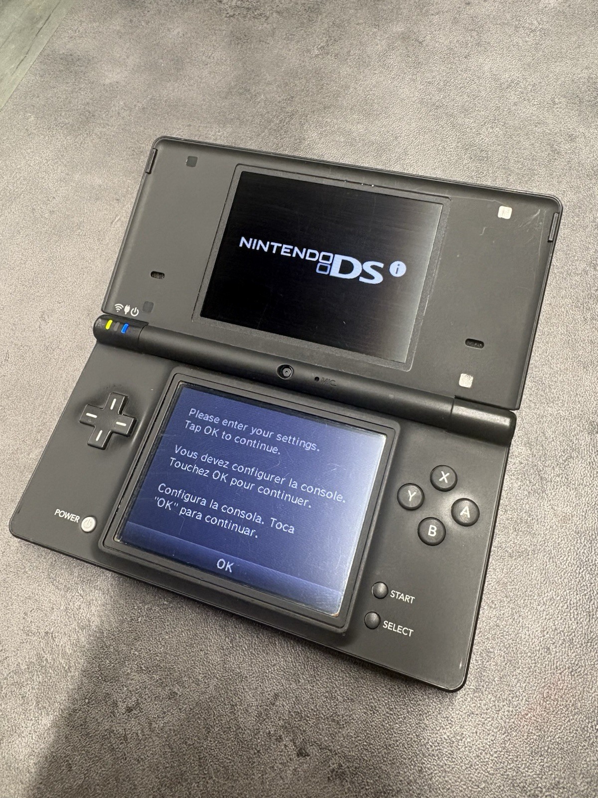 Nintendo DSi Matte Black Console TWL-001 W/ Charger Tested Works Authentic