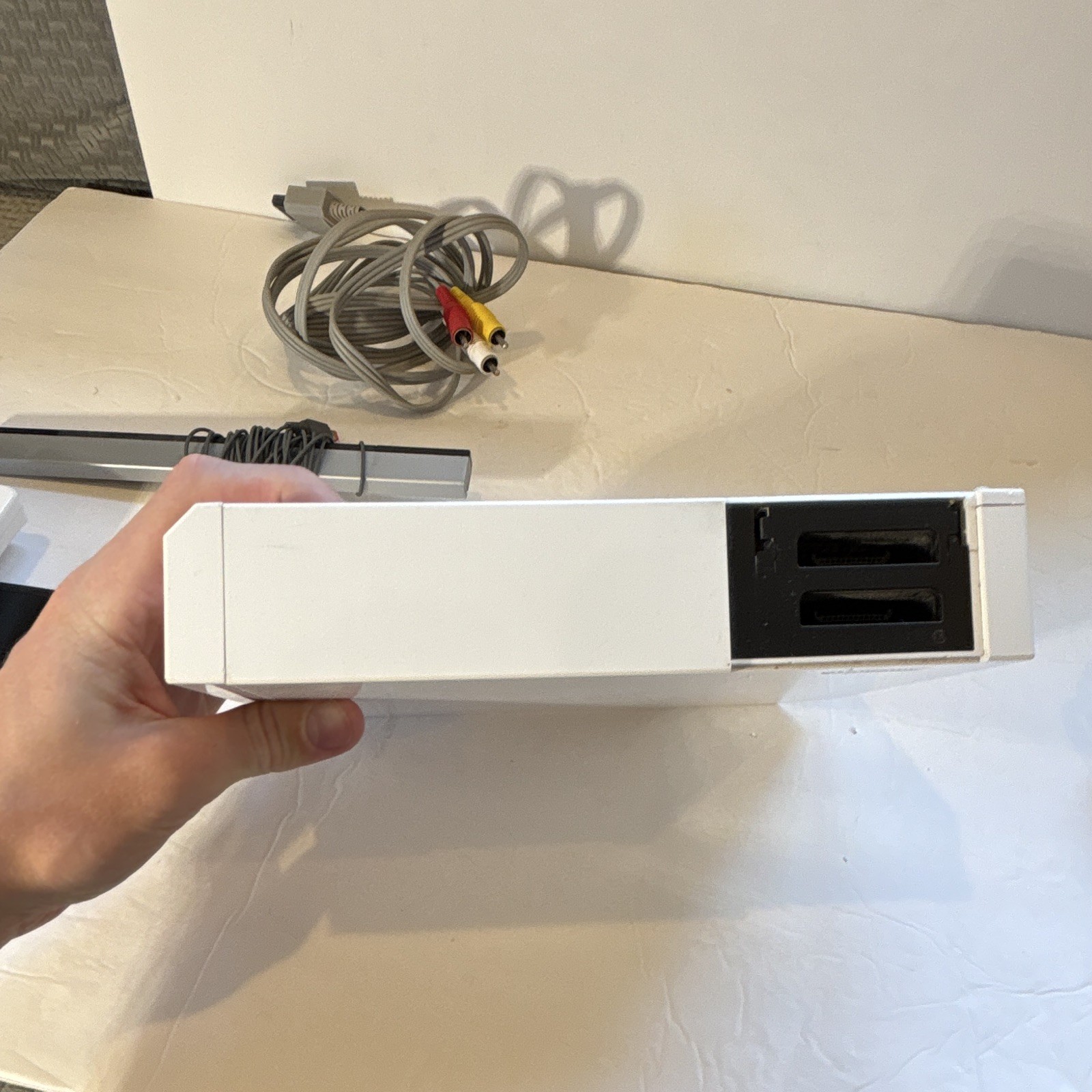 Nintendo Wii RVL-001 (USA) White Console Bundle w/ 2 Remotes