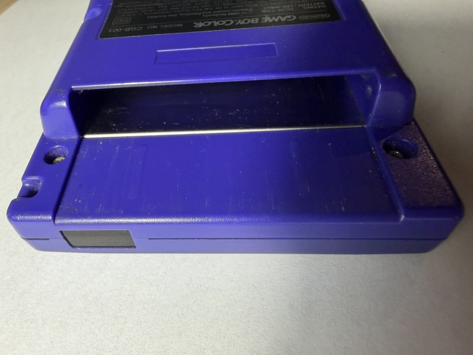 Nintendo Game Boy Color CGB-001 Purple Handheld, Color Screen – No Power