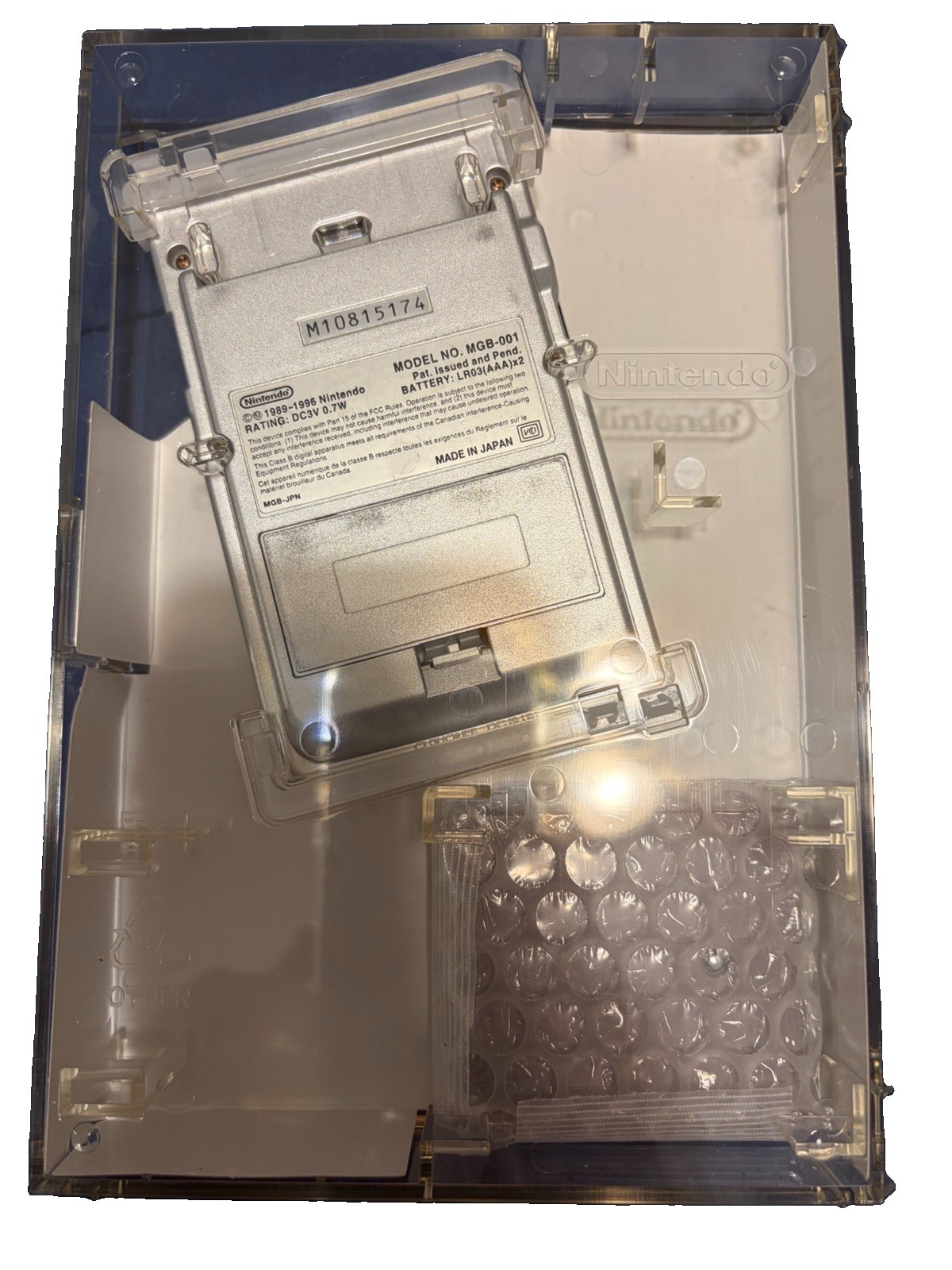Nintendo Game Boy Pocket MGB-001 Silver (Japanese)