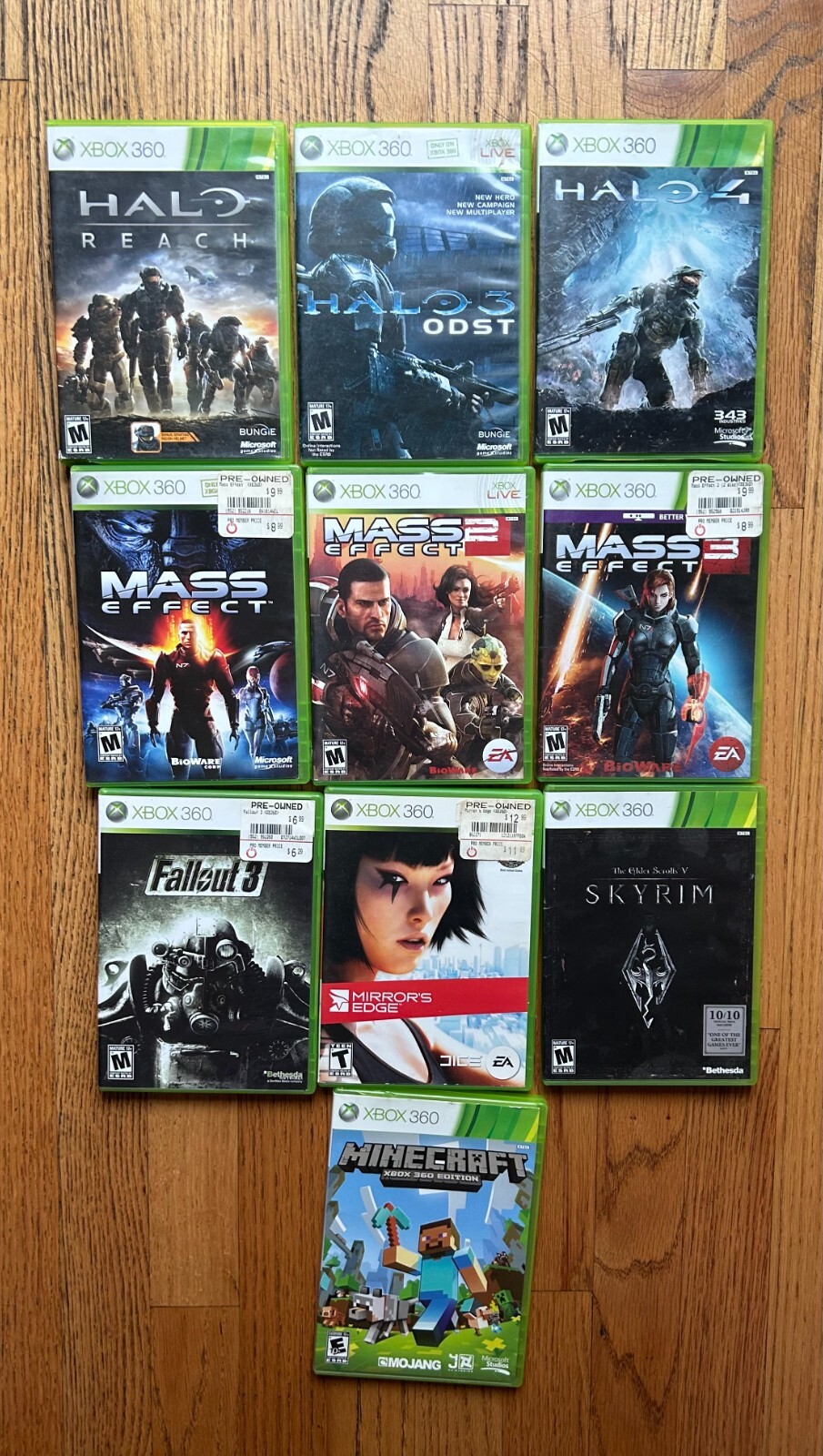 Microsoft Xbox 360 Core White Console w/ Games – Good Condition Tray Problem