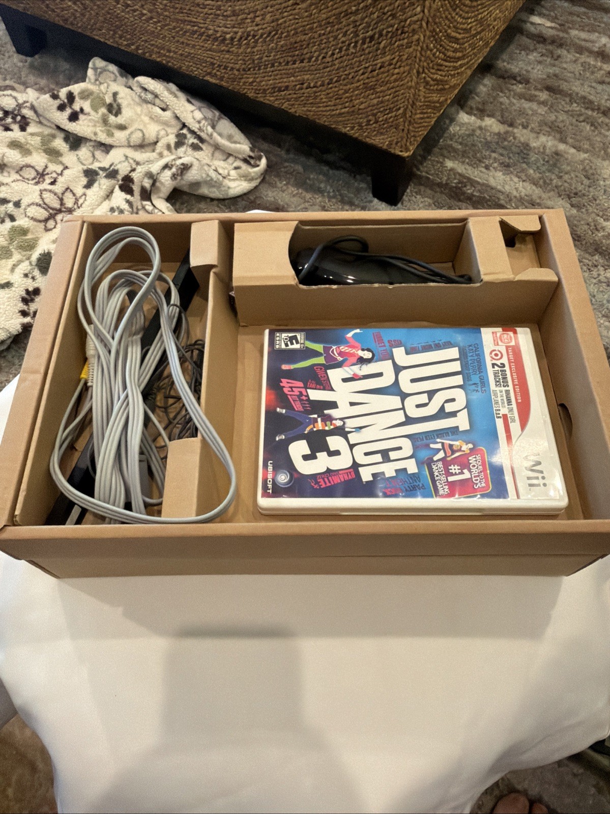 RARE! Nintendo Wii Just Dance 3 Bundle Black Console Target Exclusive In Box!