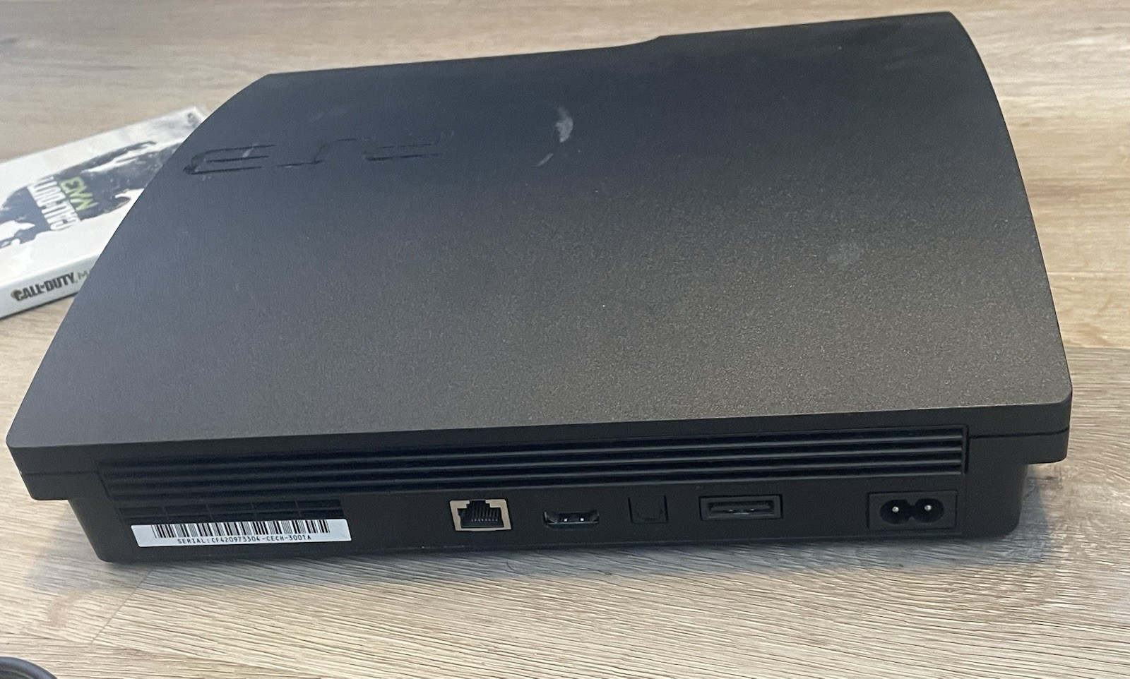 Sony Playstation 3 160GB CECH-3001A Tested WORKING Power Cable + MW3 & Black Ops