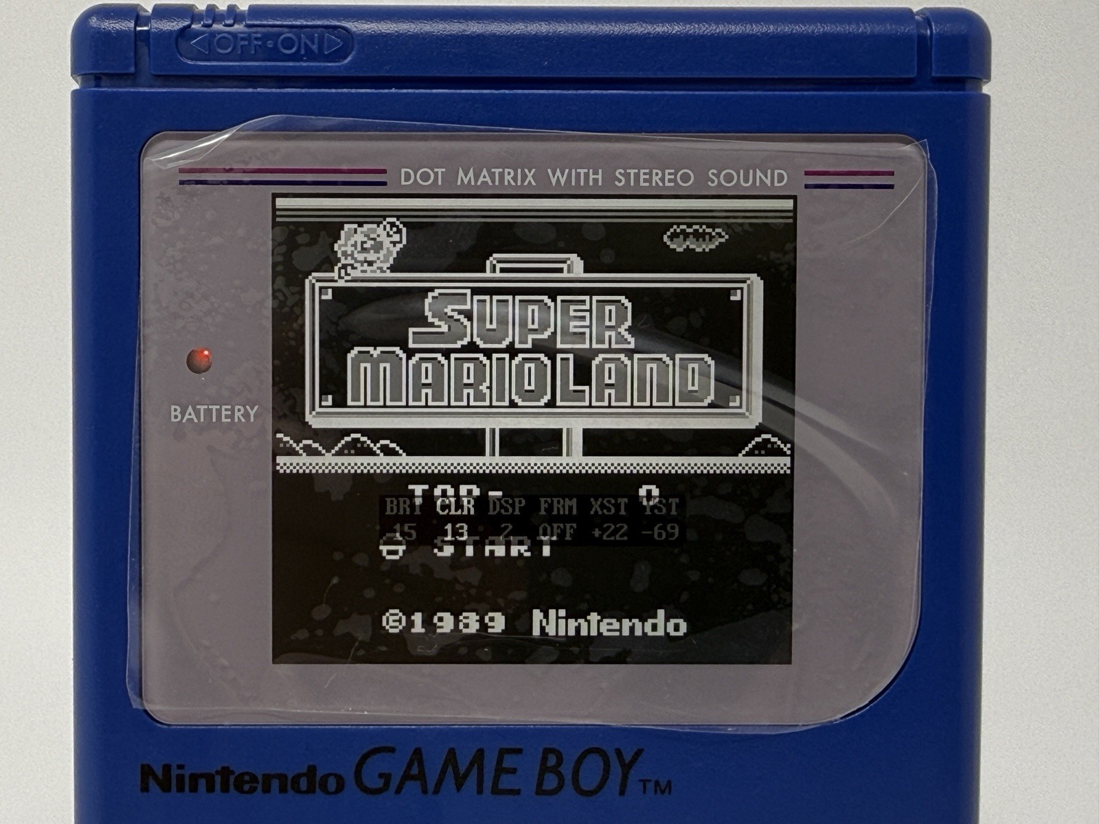 Nintendo Game Boy DMG-01 (Blue) *FunnyPlaying RetroPixel IPS LCD + USB-C Batt.*