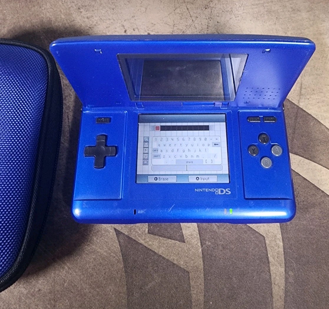 Nintendo DS Original NTR-001 Cobalt Blue Handheld Console System Tested – READ
