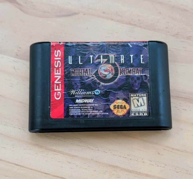 Sega Nomad Handheld Power Cord, Mortal Kombat Ultimate 3 Read Description