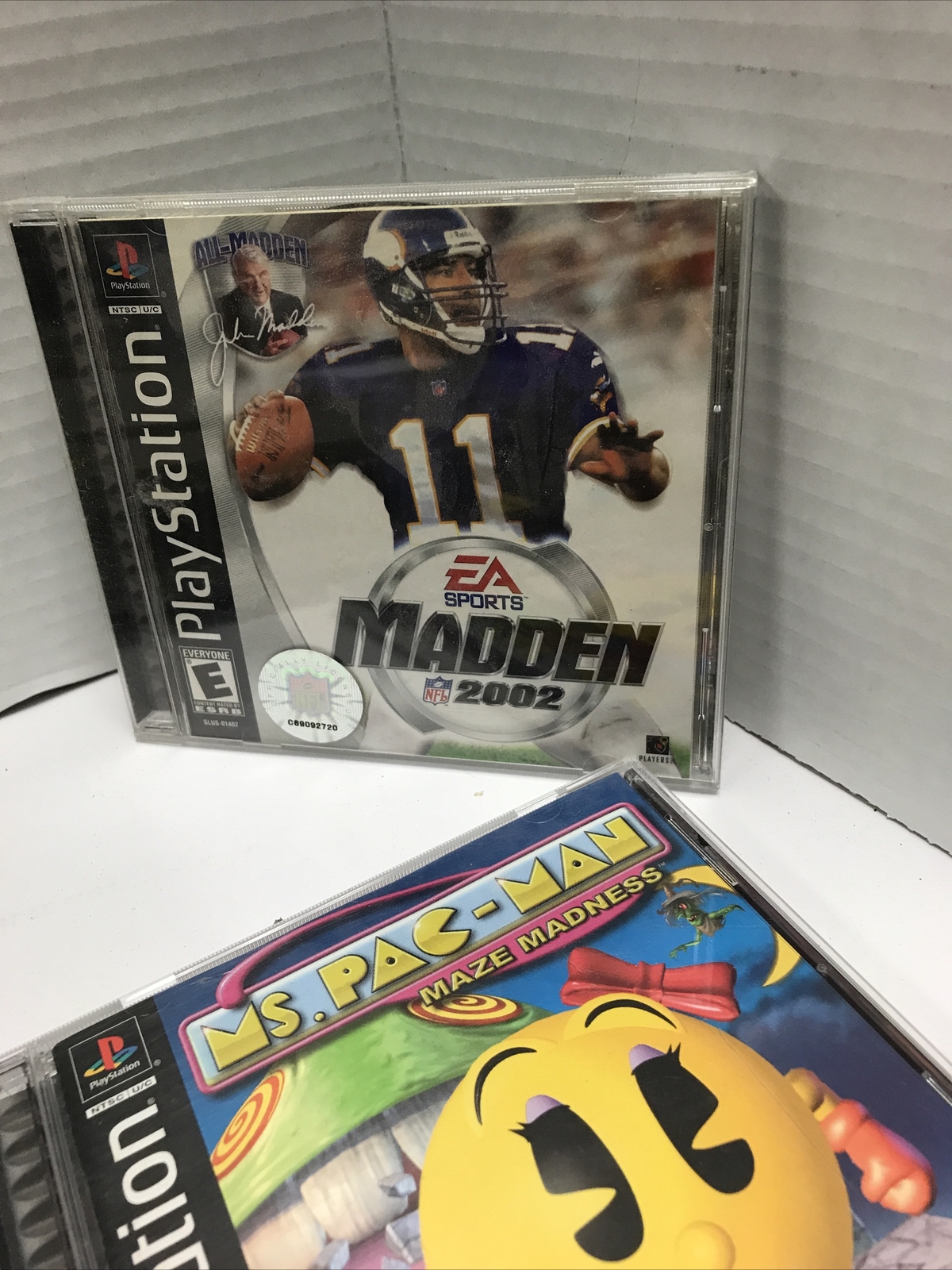 PS1 Console SCPH-9001 in Box with Controllers 12 Games Memory Cards Powers On
