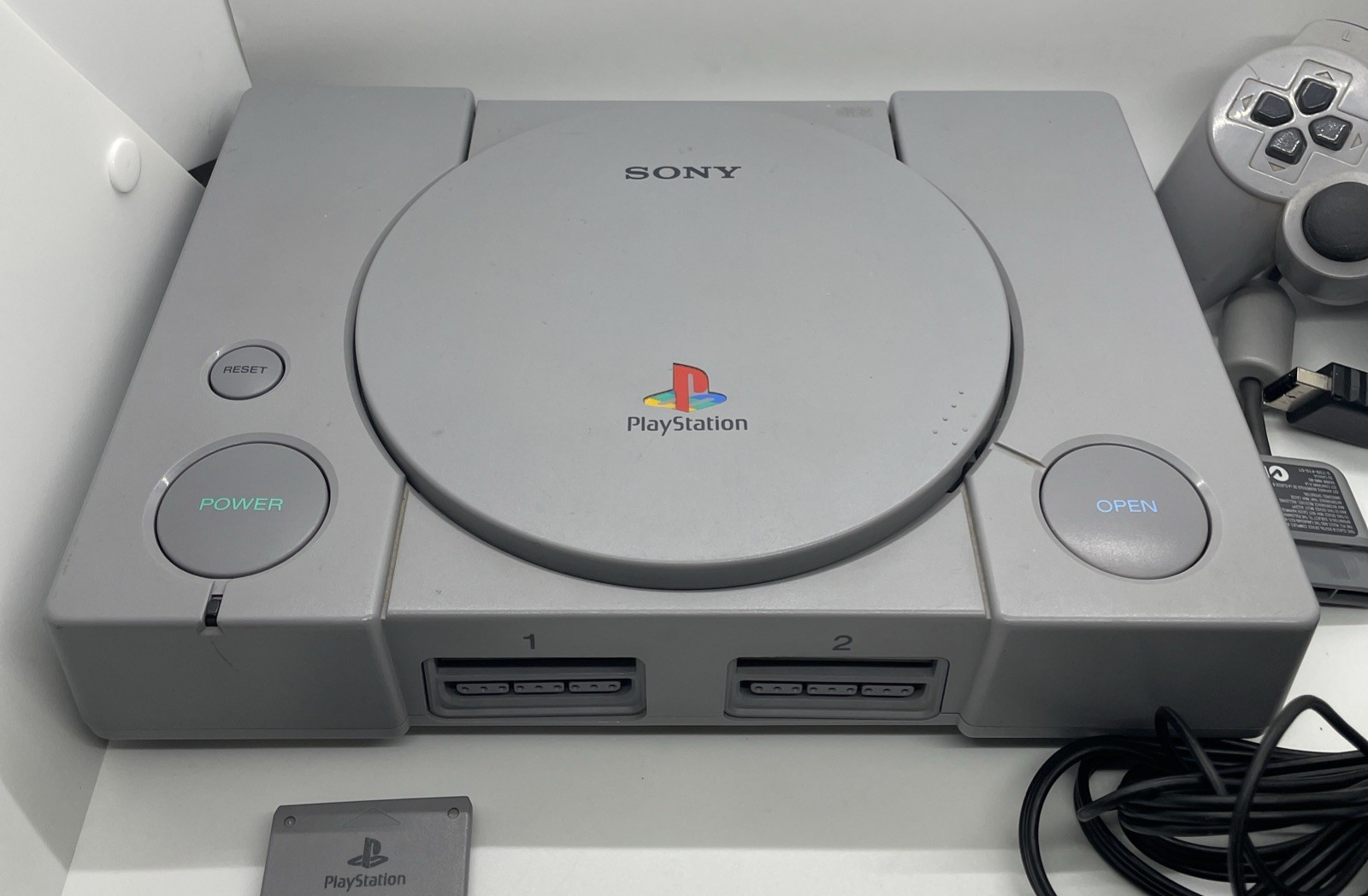 Sony PlayStation 1 PS1 SCPH-7501 Console W/ OEM Controller & Cables