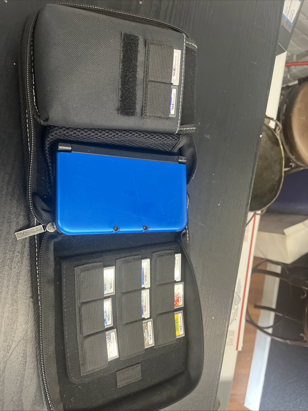 Nintendo 3DS XL Handheld System – Blue/Black no charger 11 games ￼￼