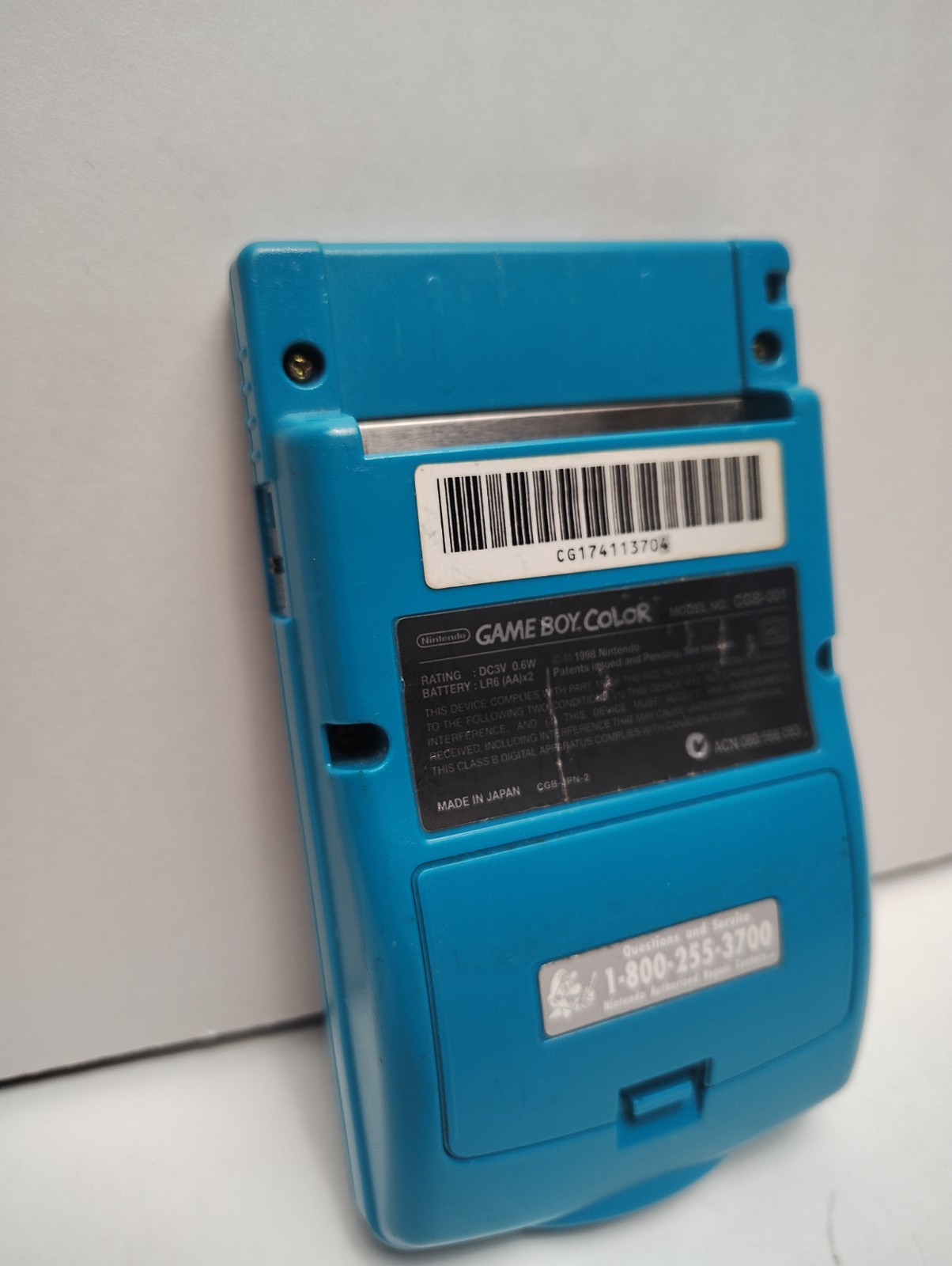 Nintendo Game Boy Color Handheld System Teal Blue CGB-001 Fully Tested See Pics