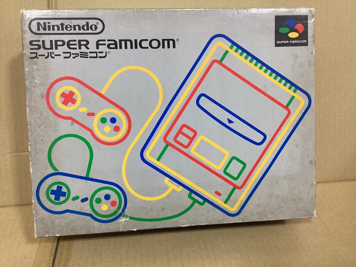 Nintendo Super Famicom SNES Console Original Box SHVC-001 Japan Ver. Working