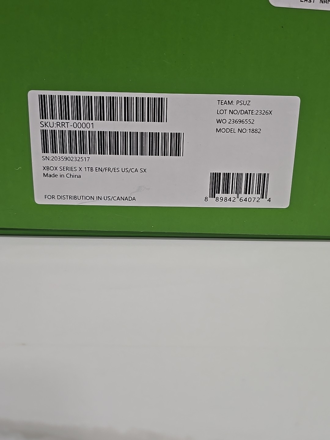 🎮 Microsoft Xbox Series X 1TB Video Game Console – Black 1882 CIB New (Other)