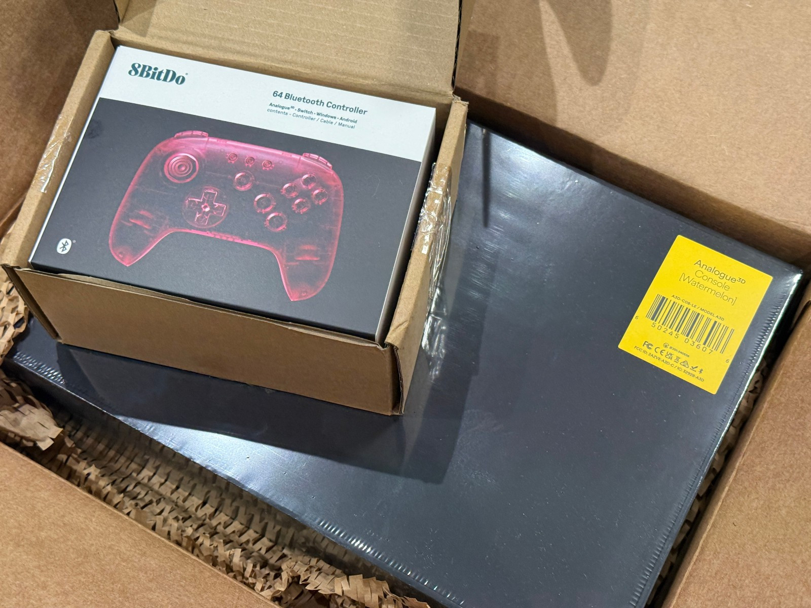 New Sealed Analogue 3D Console Watermelon/Red Limited Edition W/ Controller