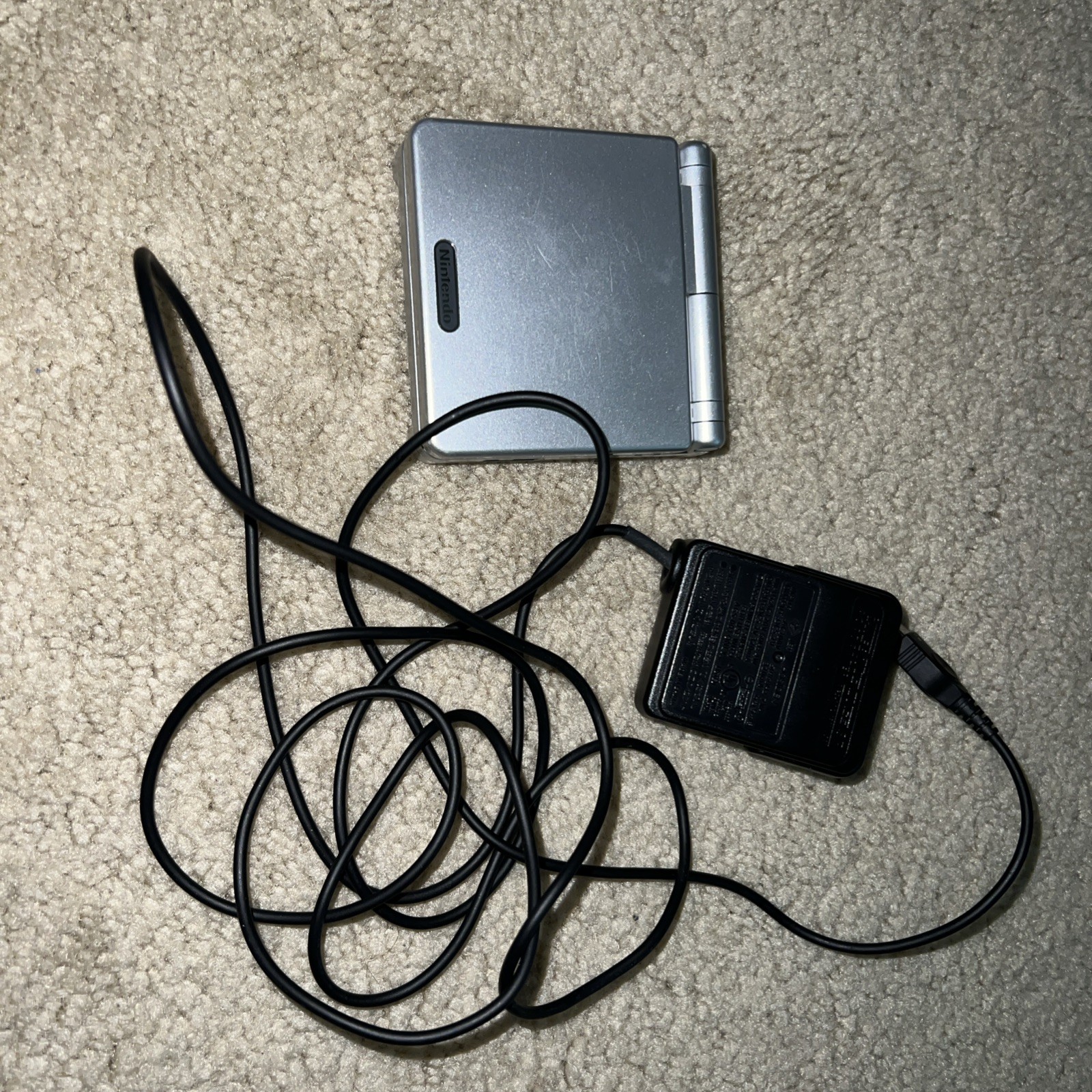 Nintendo Game Boy Advance SP Handheld System – Silver And charger Tested