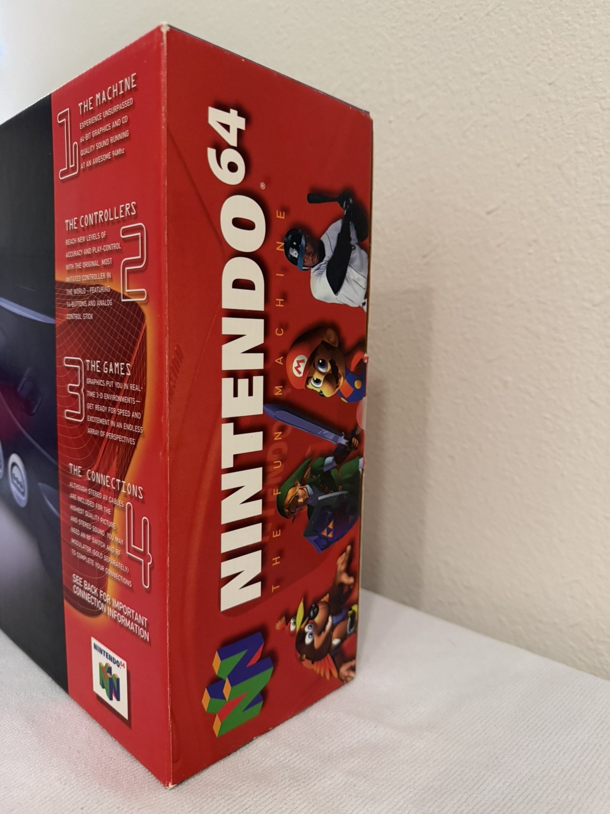 Nintendo 64 N64 Atomic Purple Vintage Video Game Console New, sealed collectable