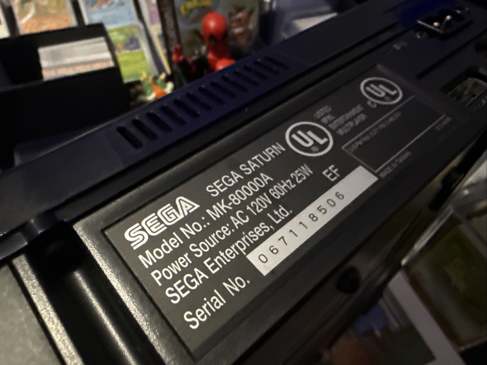 SEGA Saturn Console/Black/Tested/MK-80000A “CONSOLE ONLY”🫶