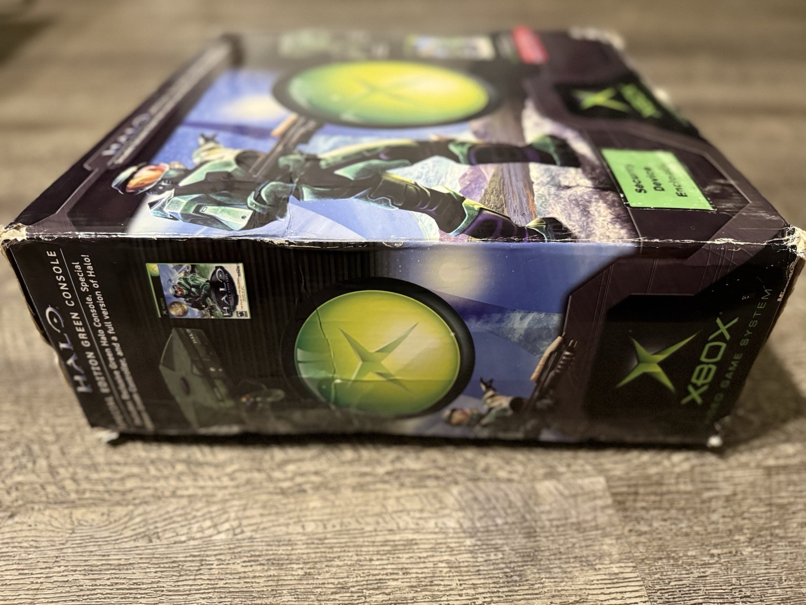 Original Microsoft Xbox Halo Limited Edition Console w/ Box Tested Working READ