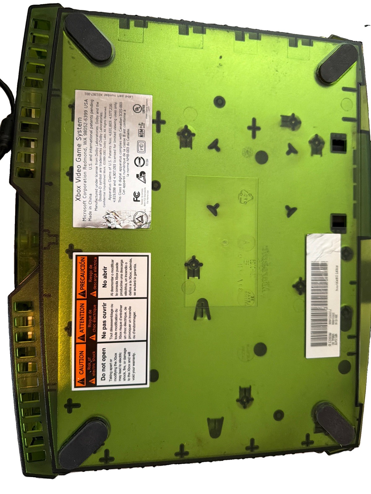 Microsoft Xbox Original: Halo Special Edition Console W/ Green Controller READ!!