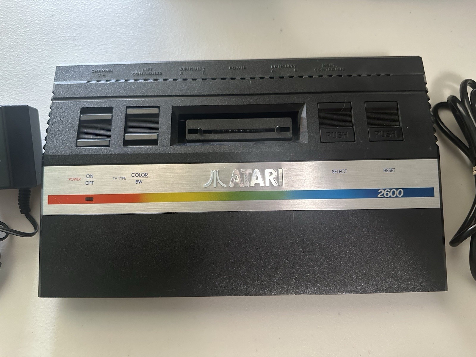 Atari 2600 Junior Jr Video Game Console w/ joystick – TESTED