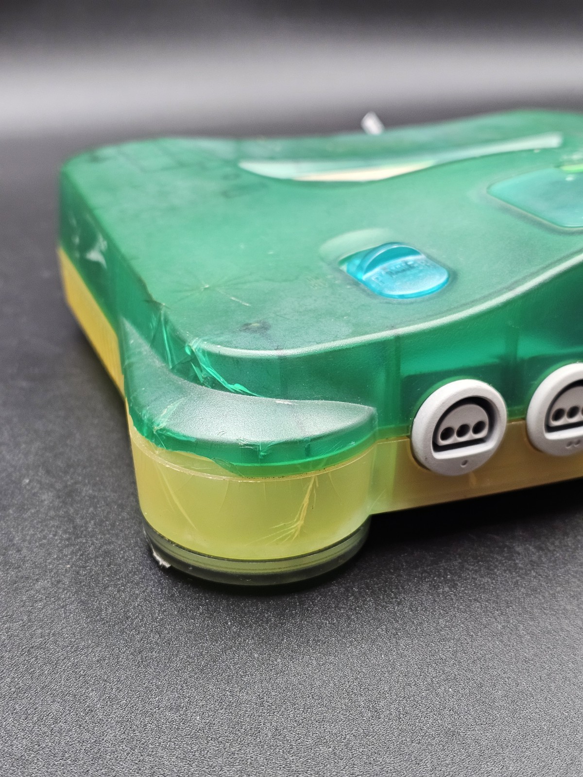 Nintendo 64 Clear Blue Console Only (READ DESCRIPTION) Poor Condition