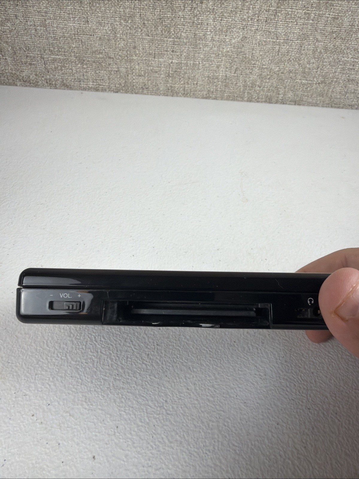 Nintendo DS Lite Onyx Black USG-001 Console Only No Charger Or Stylus Tested
