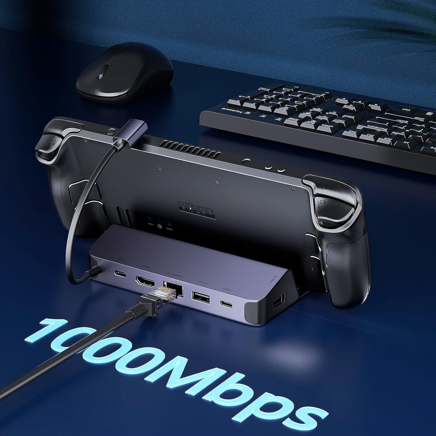 Steam Deck Dock, 6 in 1 Valve Steam Deck Docking Staion with 2*USB-A & USB-C …