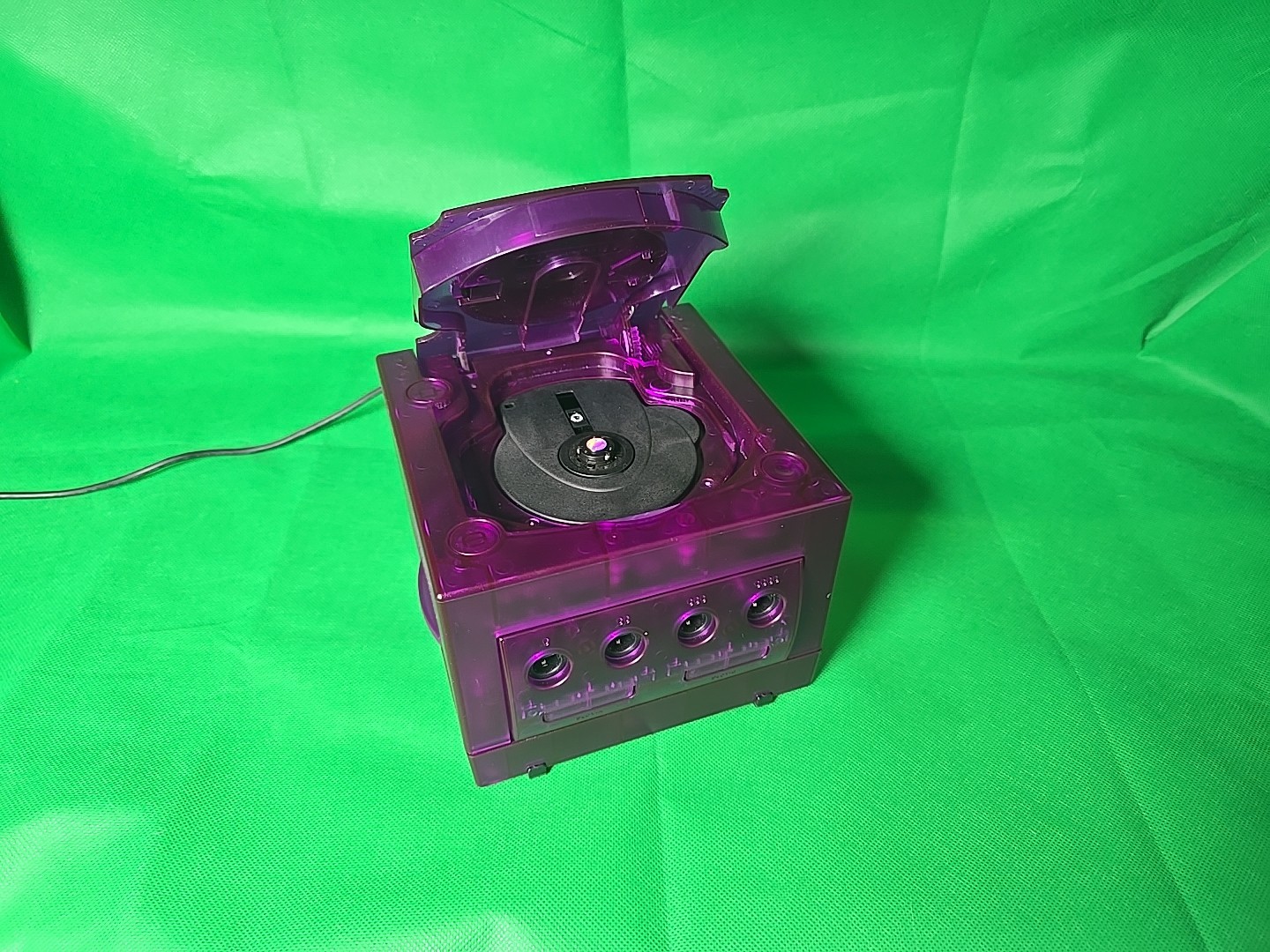 Nintendo GameCube Purple Transparent Console US NTSC-U/C Blue LED