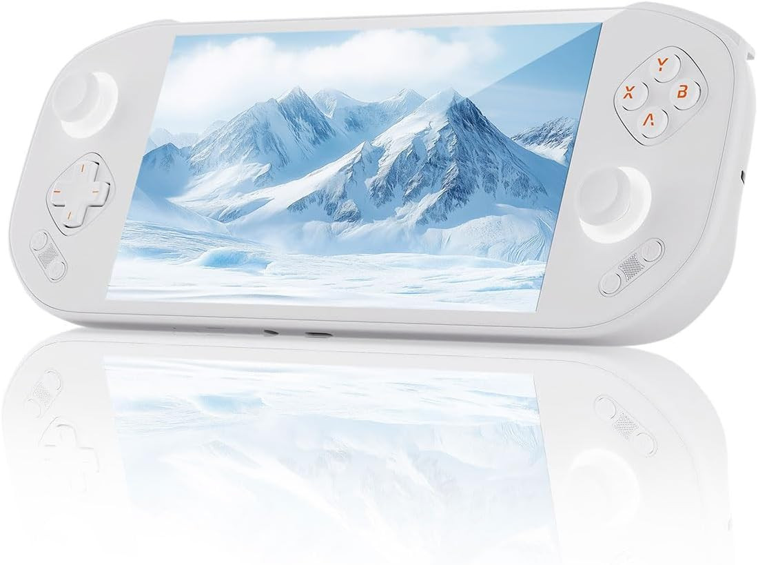 Mangmi Pocket Max Game Console,7 Inch OLED Android 13 System 8000Mah Battery Vid