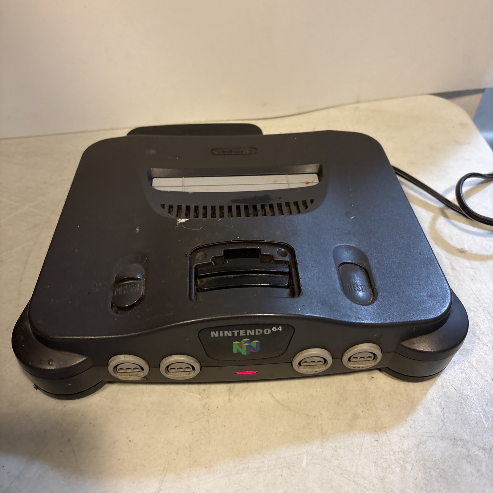 Nintendo 64 System – Home Console – Charcoal Gray – POWER CORD ONLY – TESTED!