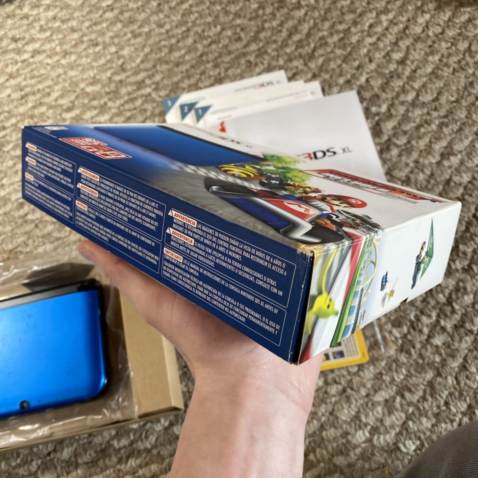 Nintendo 3DS XL Handheld System – Blue/Black USA In Box CiB With Charger