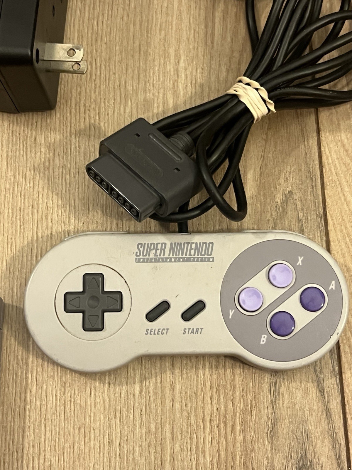 Super Nintendo SNES Console Bundle 4 Games Controller Tested Works Clay Fighter