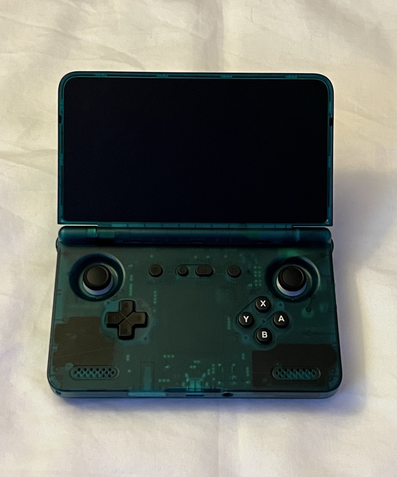 Retroid Pocket Flip 2 Ice Blue Handheld w/ Case & Lanyards Tested (SD865 Model)