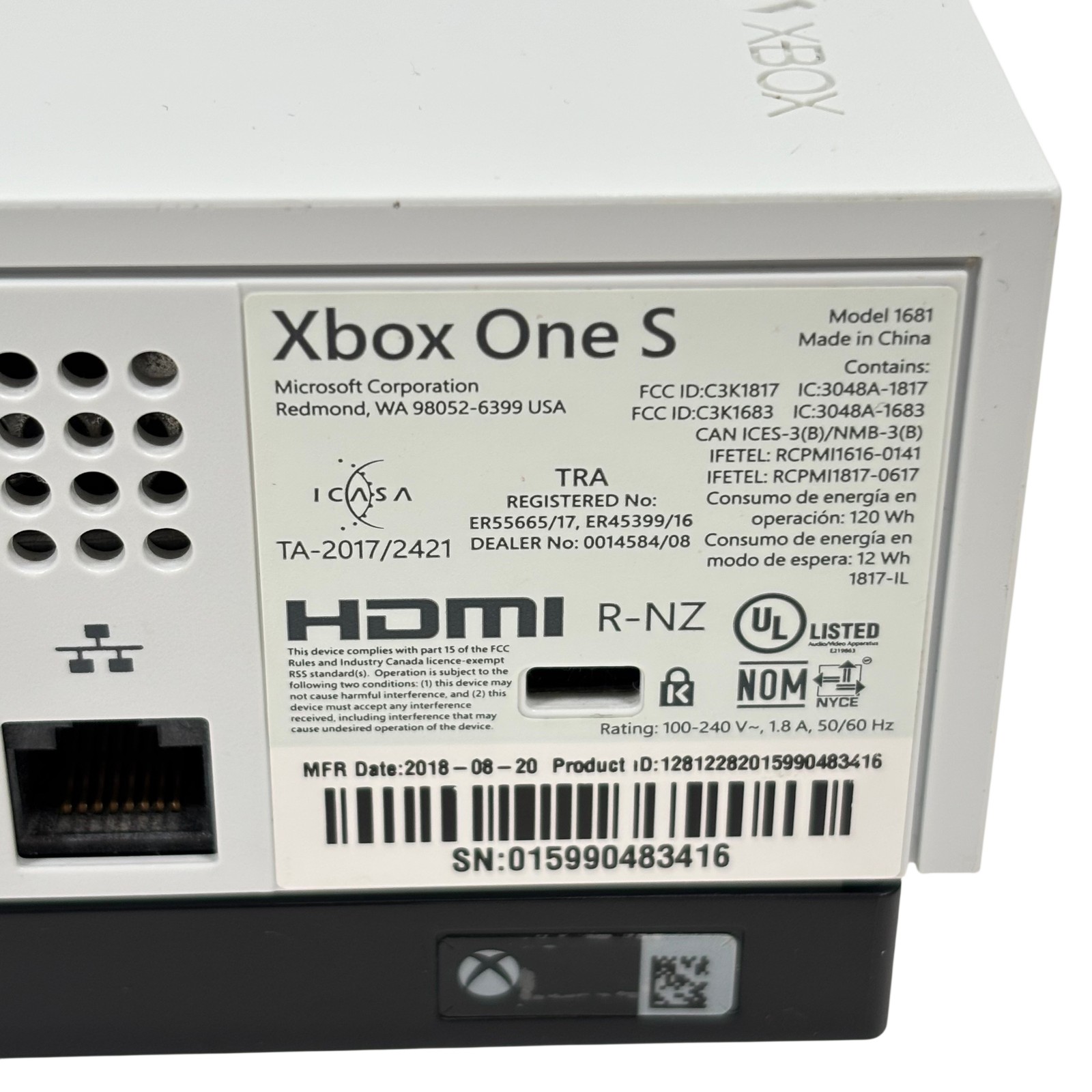 Microsoft 1681 Xbox One S 500GB Home Gaming Console
