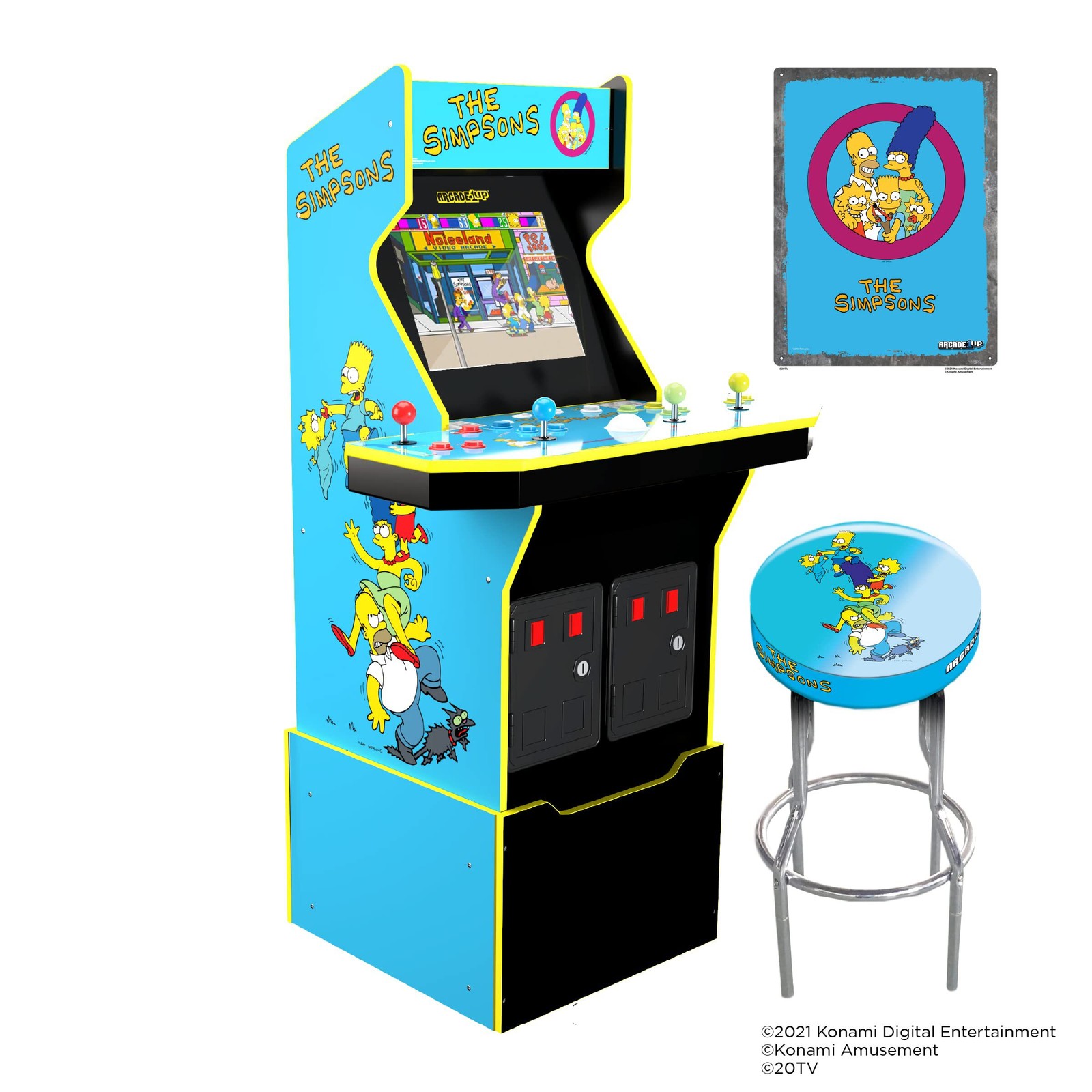Arcade1up The Simpsons 4-Player Video Arcade Machine