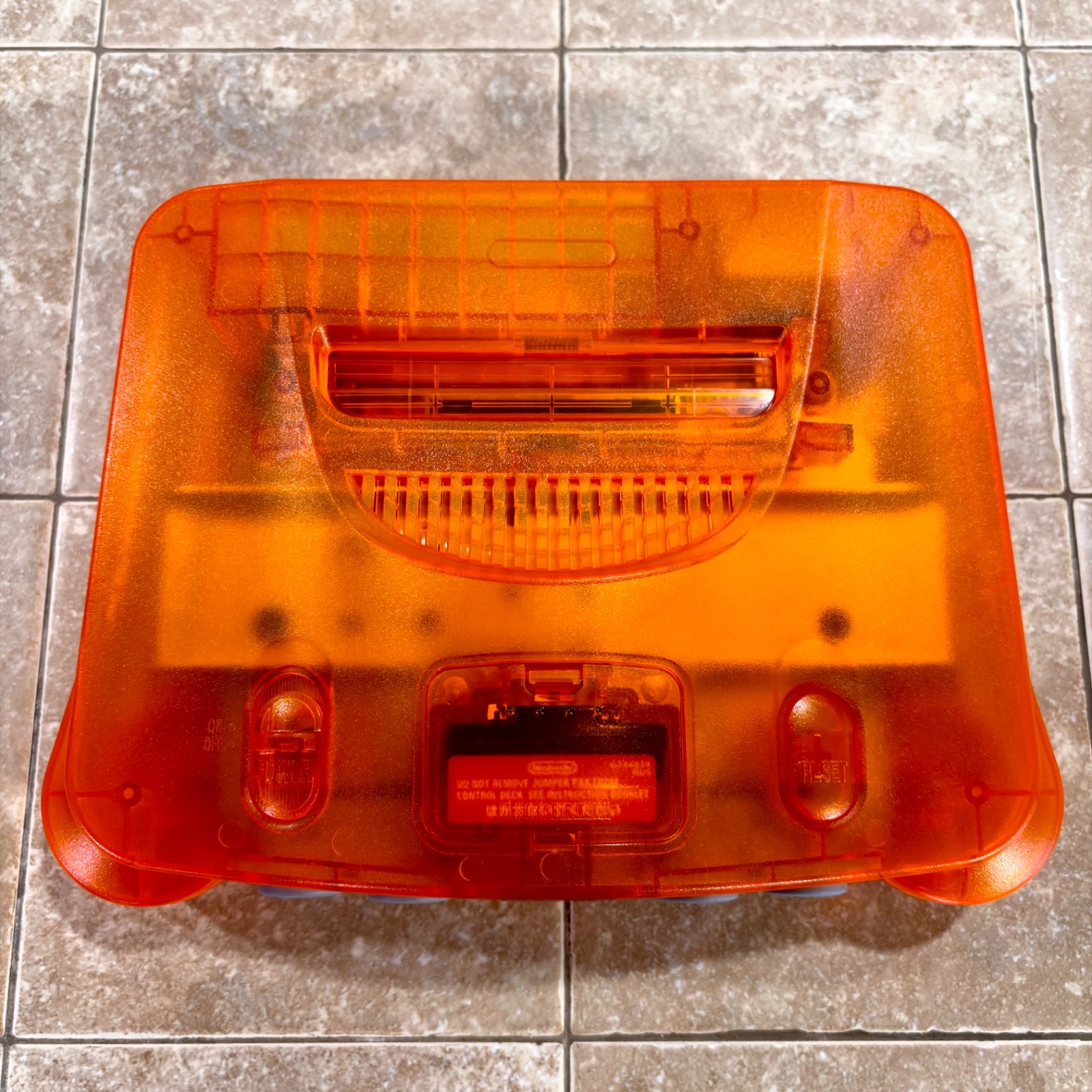 Nintendo 64 Console REGION FREE Funtastic Fire Orange Translucent Refurbished