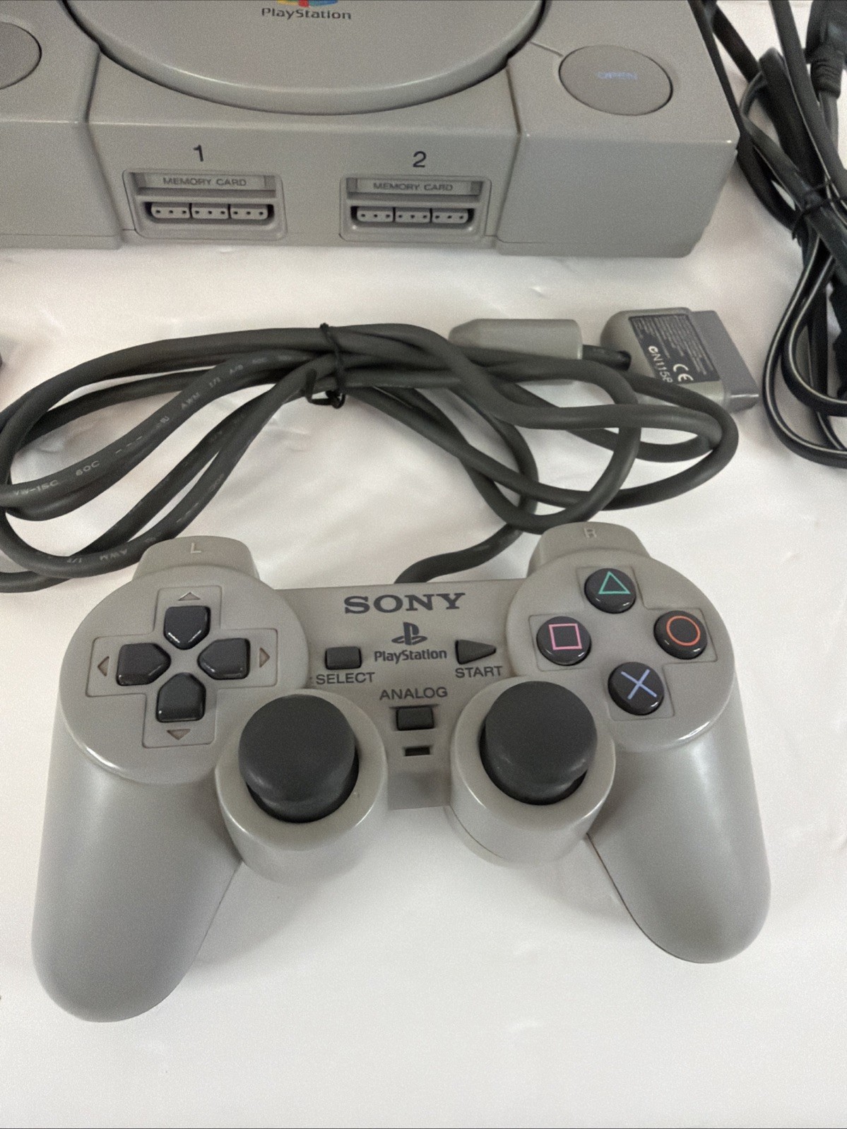 Sony Playstation 1 PS1 Console Bundle SCPH-5501 W/PSXchange 2 Tested & Working
