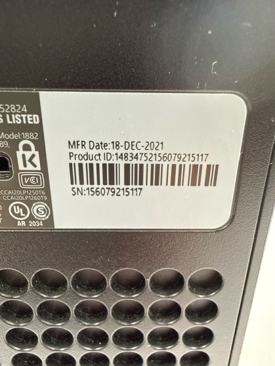 Microsoft Xbox Series X 1TB Console Model 1882 HDMI Controller (MI1075889)
