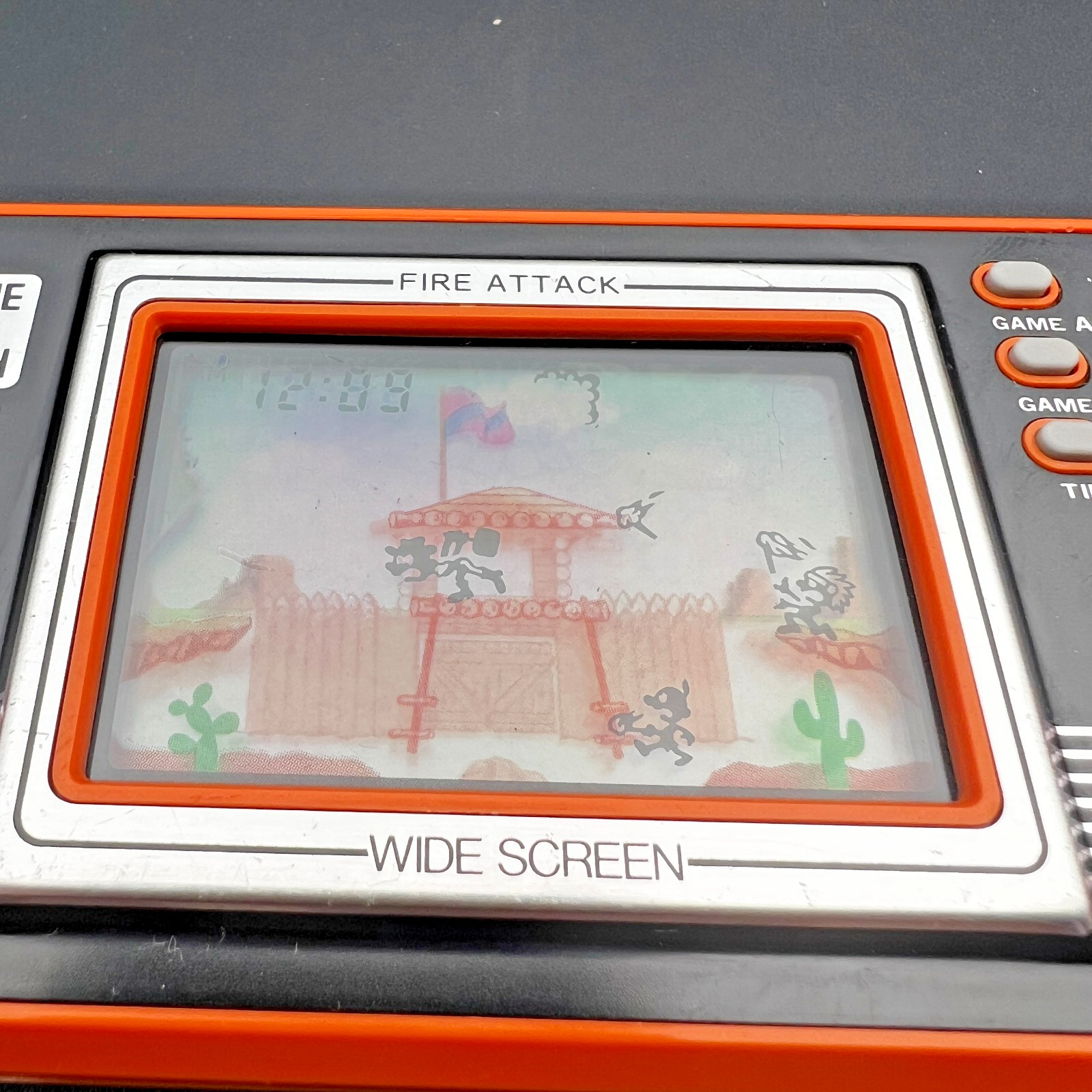 Nintendo Game & Watch Fire Attack ID-29 Box & Manual Tested Working Vintage