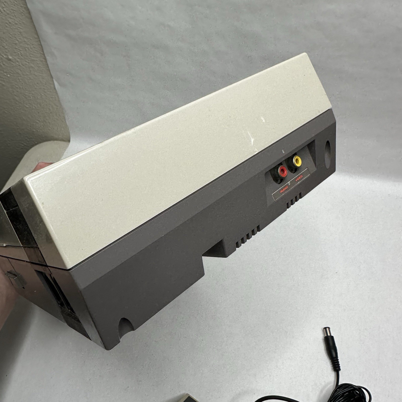 Original Nintendo NES Console Bundle Cables Controller Works Tested