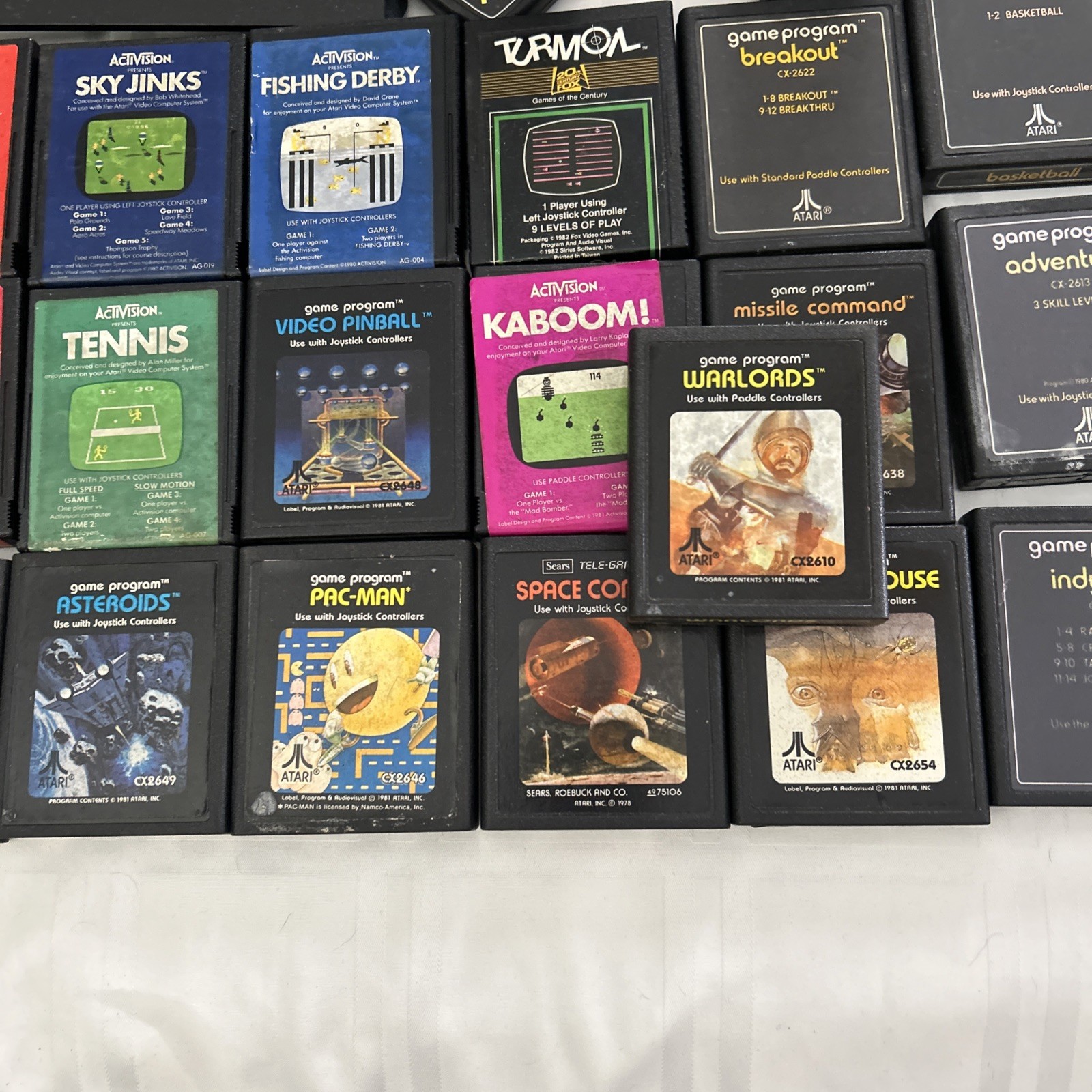 Atari 2600 JR Rainbow Console w/ Paddles, 48 Games & Some Manuals