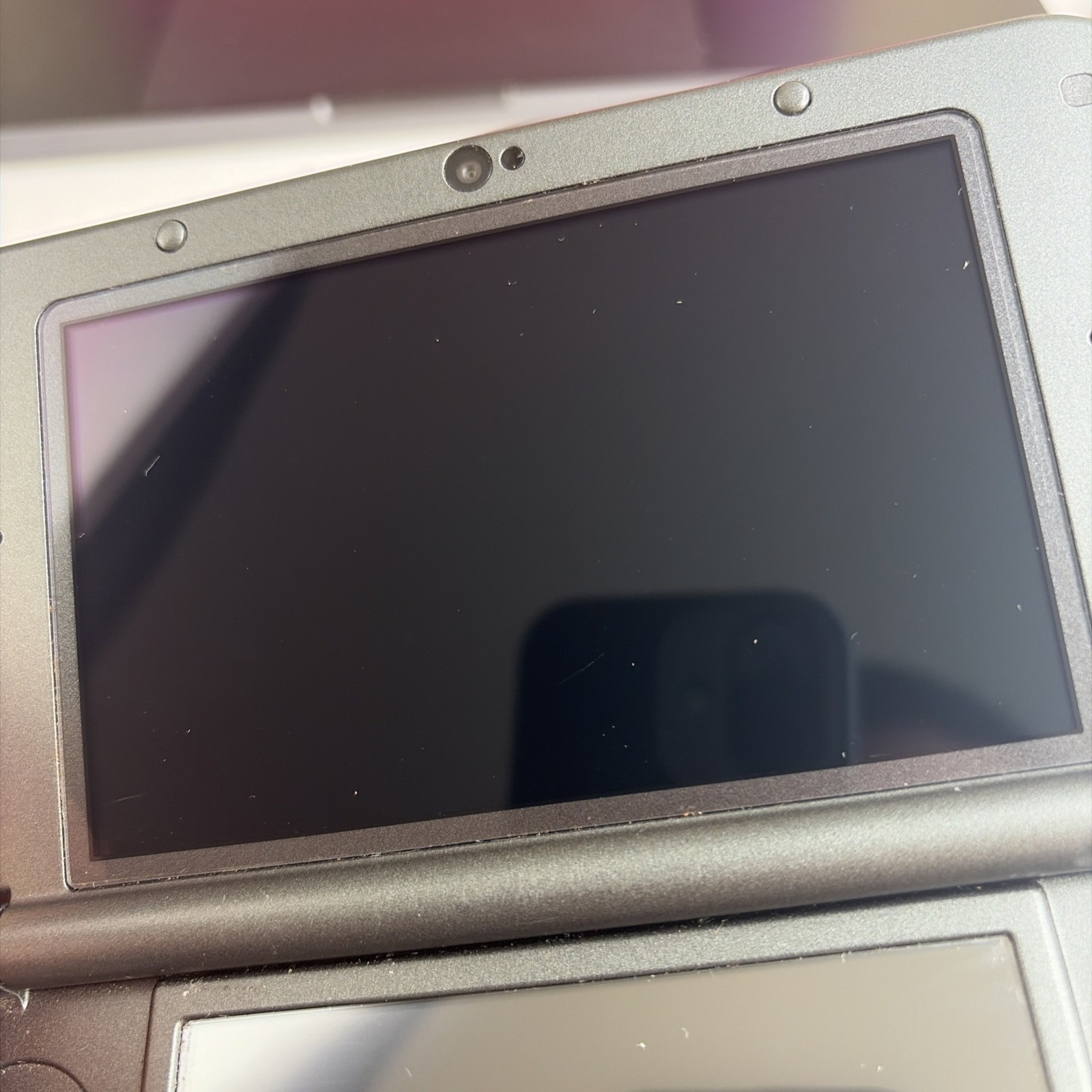 New Nintendo 3DS XL Gray Black Console, Top IPS Charger Stylus US Version