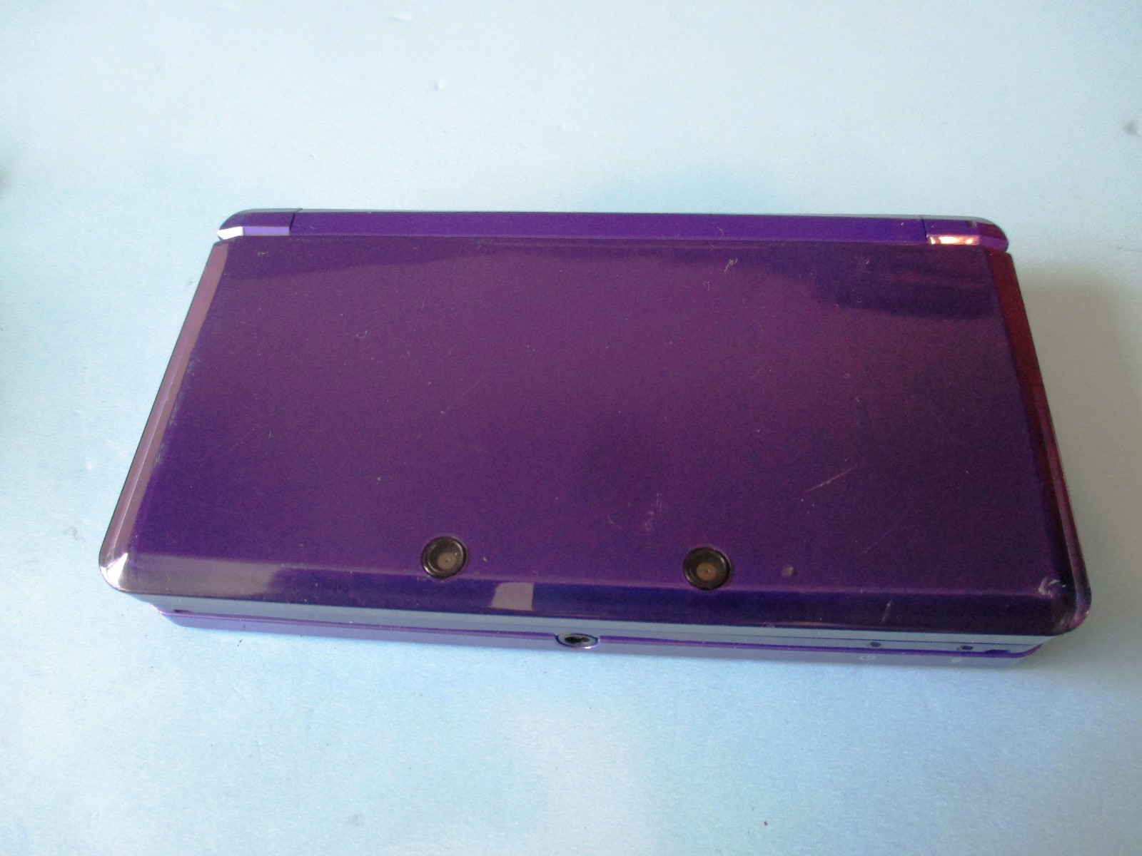 Nintendo 3DS Midnight Purple System w/Charger FREE Shipping!