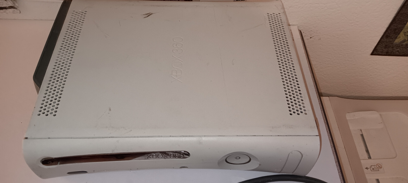 Xbox 360 Core Console White Bundle Microsoft- In Box, Disk Drive Issue, Tested