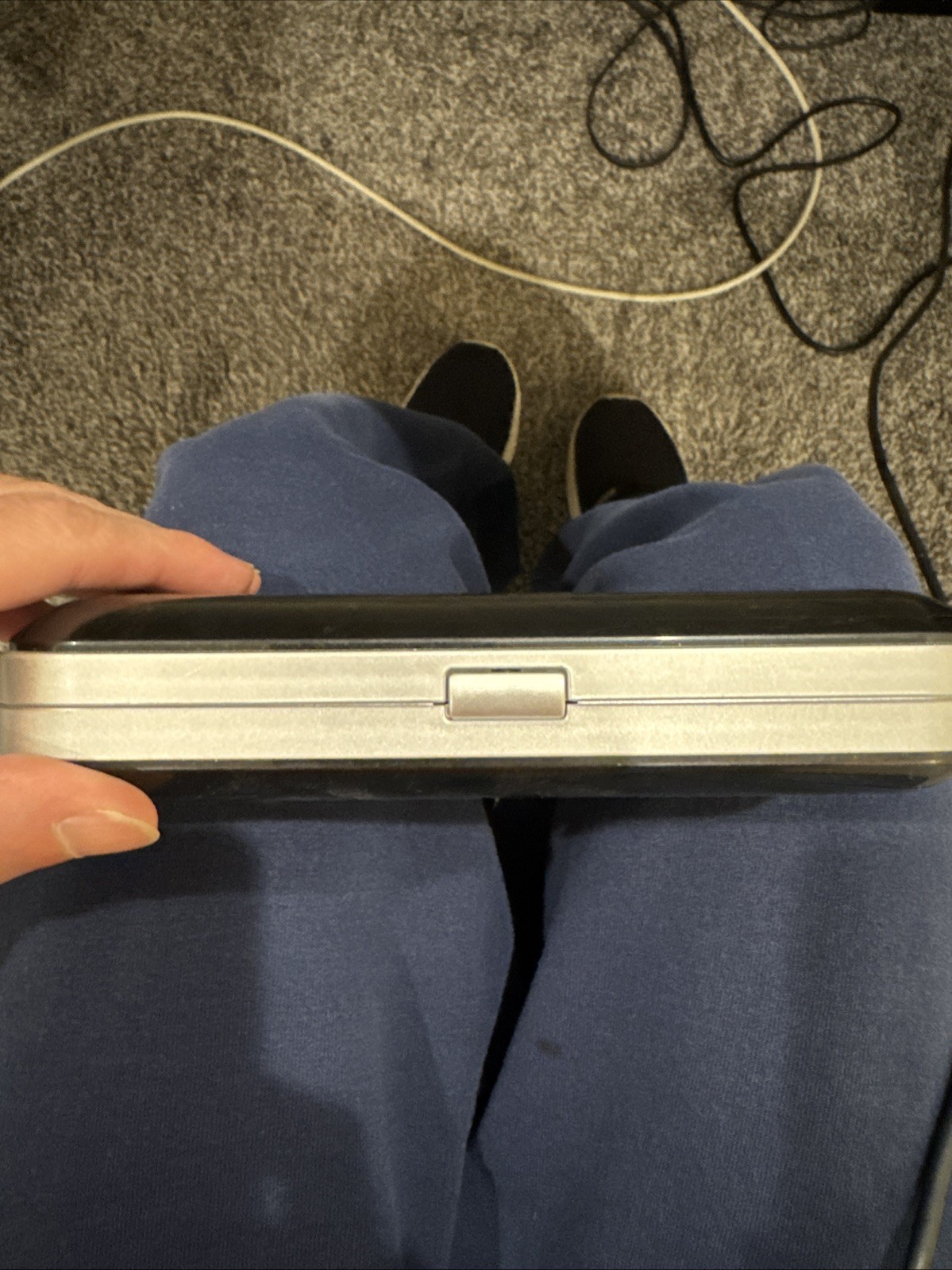 Used Silver PSP 3001 & Case **NO BATTERY & BATTERY COVER** **READ DESCRIPTION**