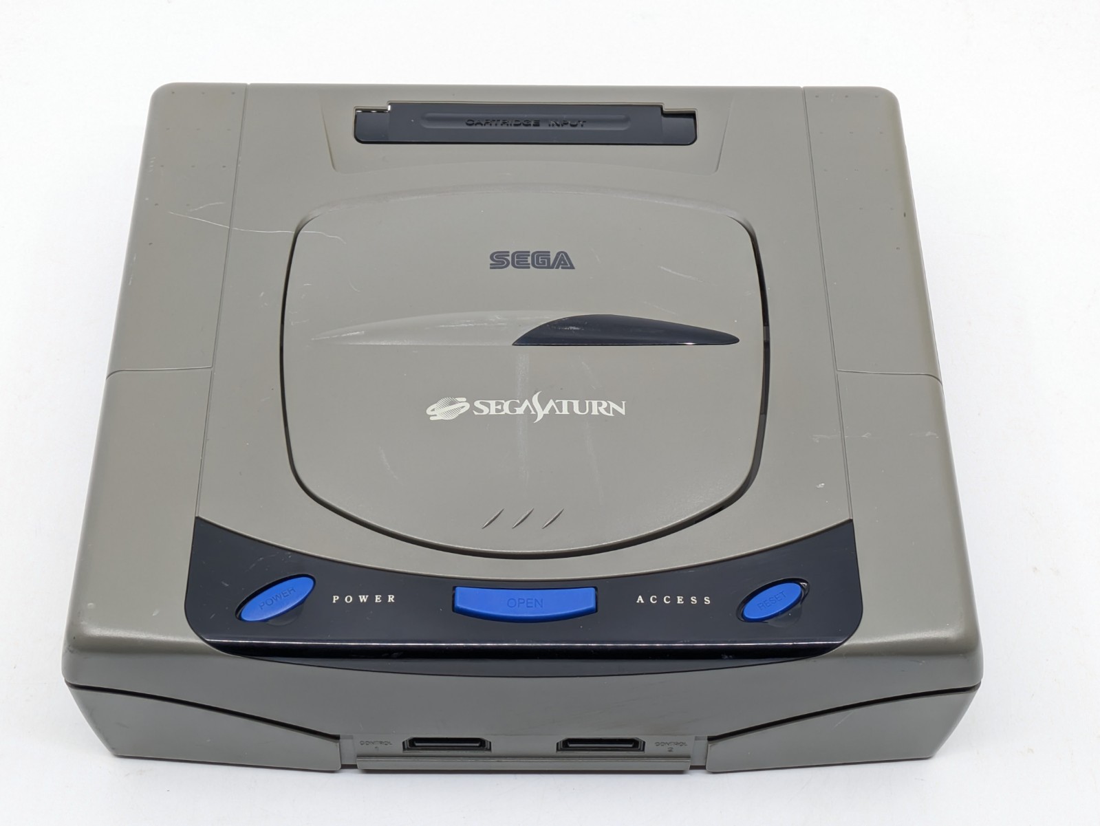 SEGA Saturn HST-3210 Gray Console Complete Set Tested Japan NTSC-J