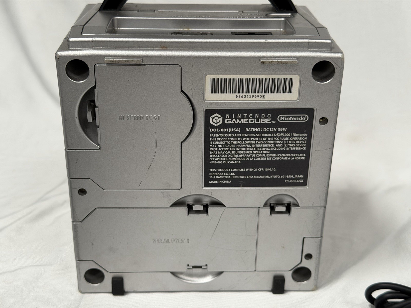Nintendo GameCube Console Platinum Silver Console w/ Controller DOL-001 USA